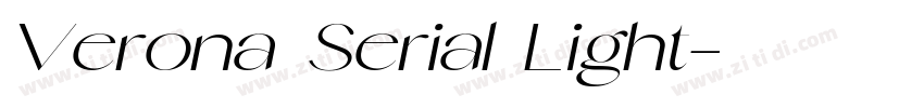 Verona Serial Light字体转换 Verona Serial Light字体转换